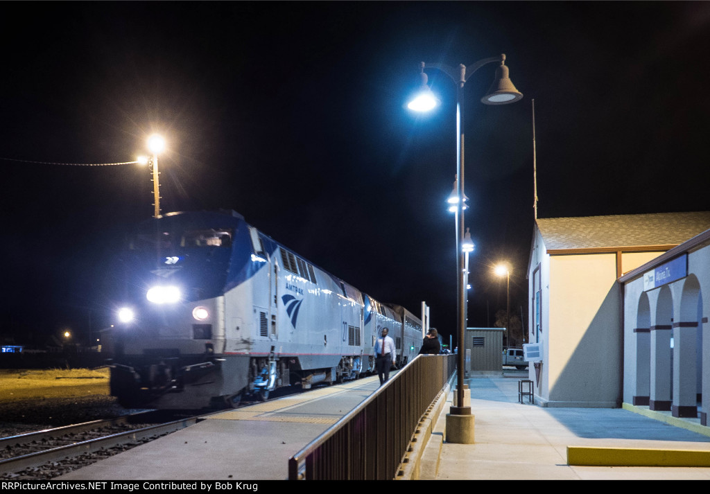 The eastbound Sunset Limited calls at Alpine, TX